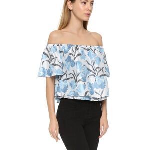 Keepsake the Label Foundations Blue Floral Crop Swing Top S